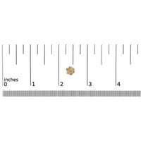 14K Yellow Gold 1.0 Cttw Diamond Floral Stud Earrings (J-K Color, VS2-SI1 Clarity)