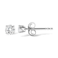 14K Gold 1.0 Cttw Lab Grown Diamond Solitaire Stud Earrings