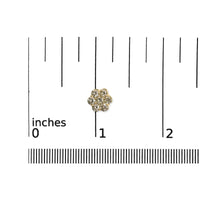 14K White Gold 1 1/2 cttw Prong Set Round-Cut Diamond Floral Cluster Stud Earrings (I-J Color, SI1-SI2 Clarity)