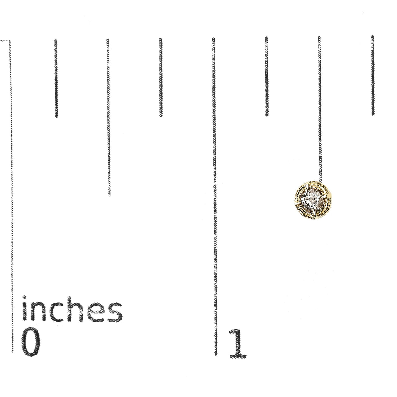 .925 Sterling Silver Round Brilliant Cut Diamond Solitaire Milgrain Stud Earrings