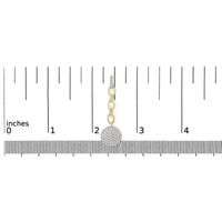 14K Yellow Gold 1.0 Cttw Diamond Chain Cluster Dangle Chain Earrings (I-J Color, I1-I2 Clarity)