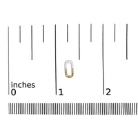 925 Sterling Silver 1/10 Yellow Treated Diamond Paperclip Stud Earrings (Yellow, SI1-SI2 Clarity)