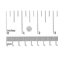 .925 Sterling Silver Diamond Accent Star and Wheel Milgrain Style Stud Earrings (I-J Color, I2-I3 Clarity)