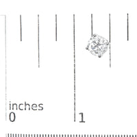 14K Gold Round Lab Grown Diamond Solitaire Stud Earrings with Screw Backs