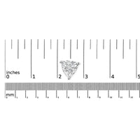 14K White Gold Trillion Cut Lab Grown Diamond 3-Prong Classic Solitaire Stud Earrings (F-G Color, VS1-VS2 Clarity)