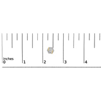 14K Yellow Gold Plated Silver 7/8 Cttw Lab Grown Diamond Hexagon Stud Earrings