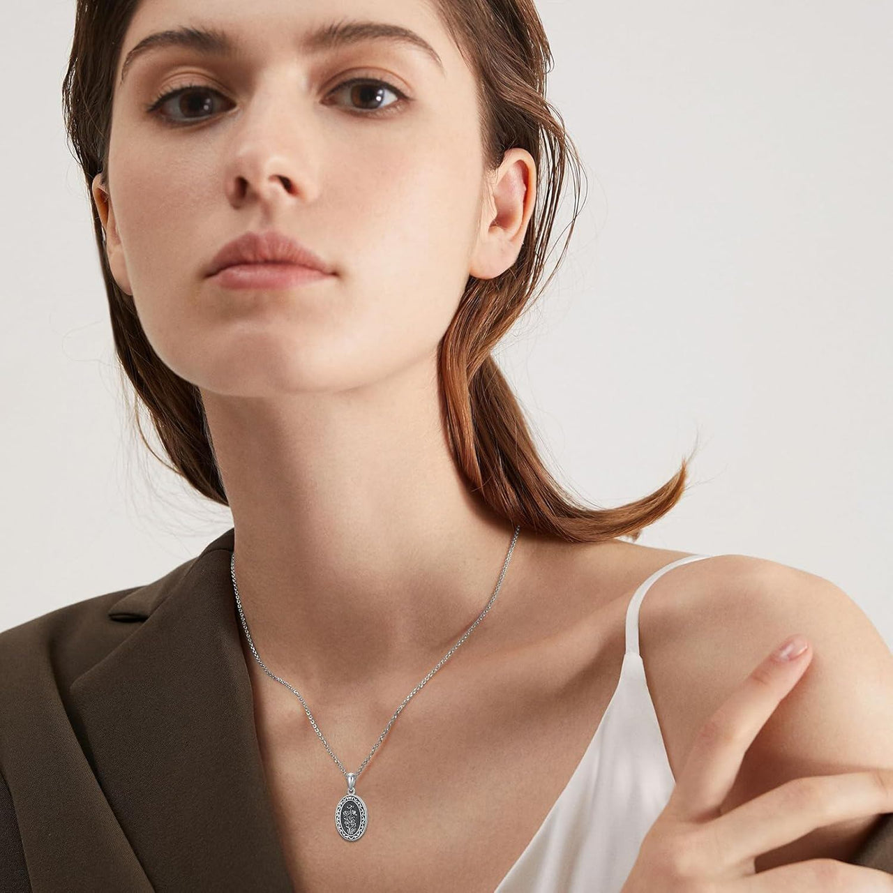 925 Sterling Silver Photo Locket Necklace