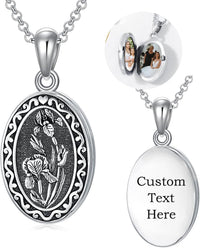 925 Sterling Silver Photo Locket Necklace