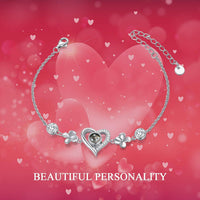 925 Sterling Silver Personalized Photo Locket Charm Bracelet
