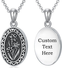 925 Sterling Silver Photo Locket Necklace