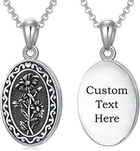 925 Sterling Silver Photo Locket Necklace