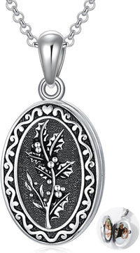 925 Sterling Silver Photo Locket Necklace