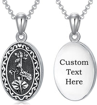 925 Sterling Silver Photo Locket Necklace