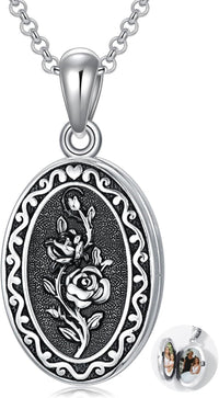 925 Sterling Silver Photo Locket Necklace