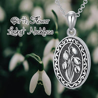 925 Sterling Silver Photo Locket Necklace