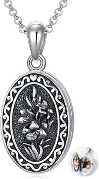 925 Sterling Silver Photo Locket Necklace