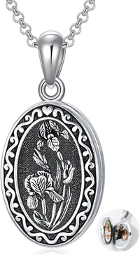 925 Sterling Silver Photo Locket Necklace