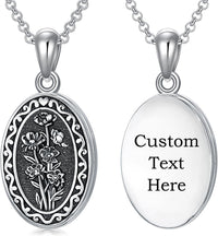 925 Sterling Silver Photo Locket Necklace