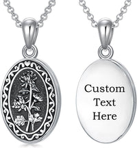 925 Sterling Silver Photo Locket Necklace