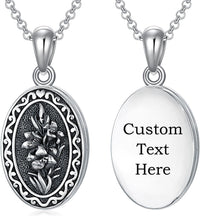 925 Sterling Silver Photo Locket Necklace