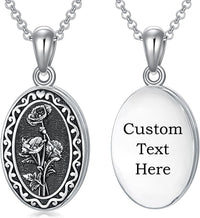 925 Sterling Silver Photo Locket Necklace