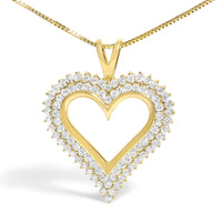 .925 Sterling Silver Diamond Heart 18