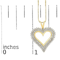 .925 Sterling Silver Diamond Heart 18