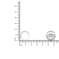 14K Gold 1/4 Cttw Round-Cut Graduating Diamond Open Circle Hoop 18