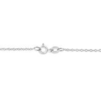 .925 Sterling Silver 1/4 cttw Channel Set Diamond Heart 18