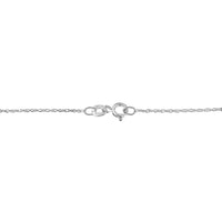 .925 Sterling Silver 1.00 Cttw Baguette Diamond Composite Open Heart 18