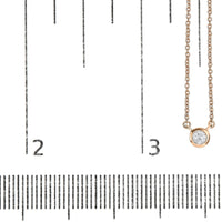 10K Gold Round Brilliant-Cut Diamond Modern Bezel-Set Solitaire 16