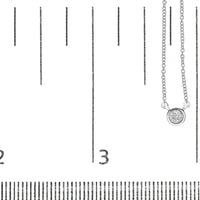 10K Gold Round Brilliant-Cut Diamond Modern Bezel-Set Solitaire 16