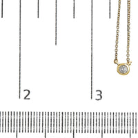 10K Gold Round Brilliant-Cut Diamond Modern Bezel-Set Solitaire 16
