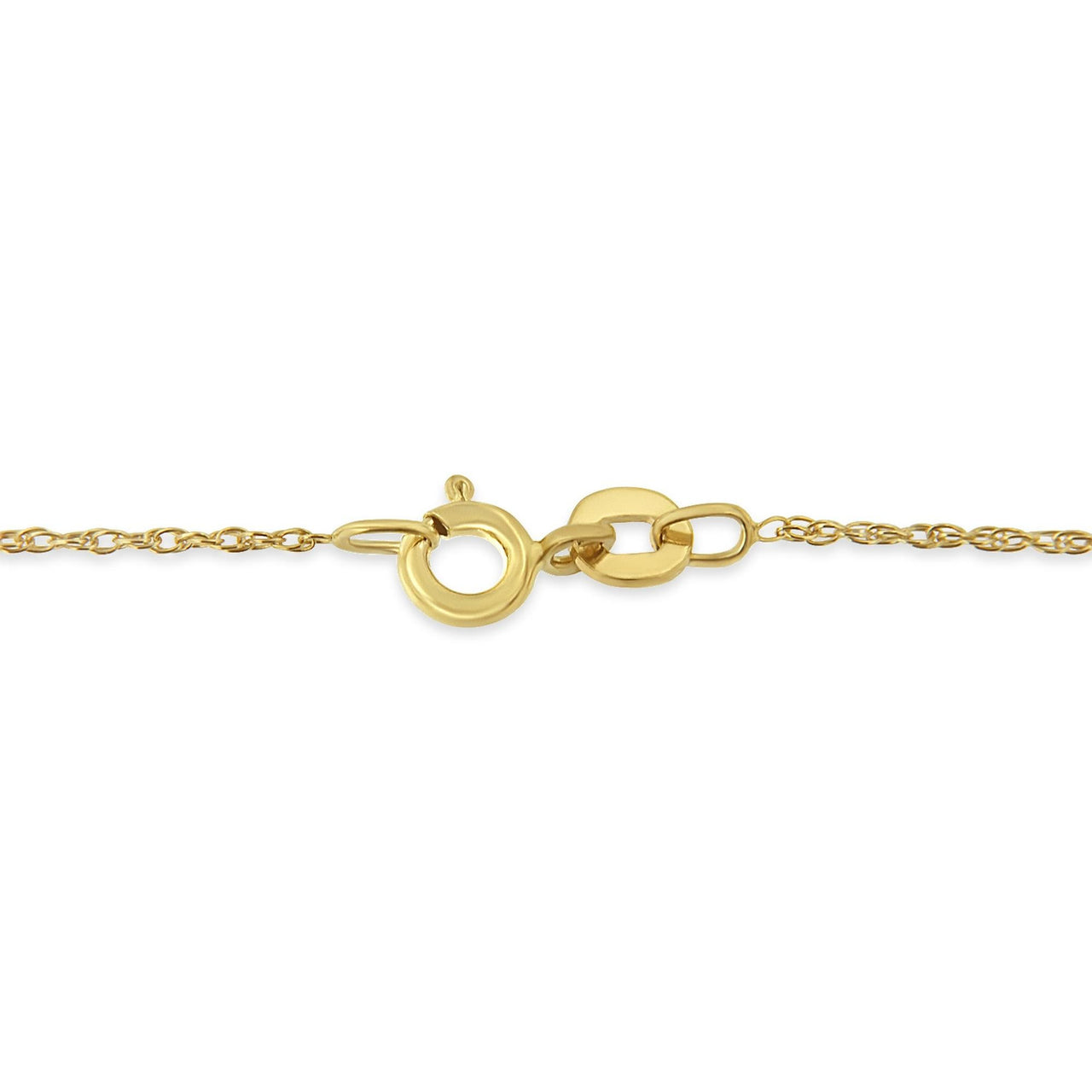 10K Yellow Gold Plated .925 Sterling Silver Miracle Set Diamond Accent Cross 18" Pendant Necklace (I-J Color, I3 Clarity)