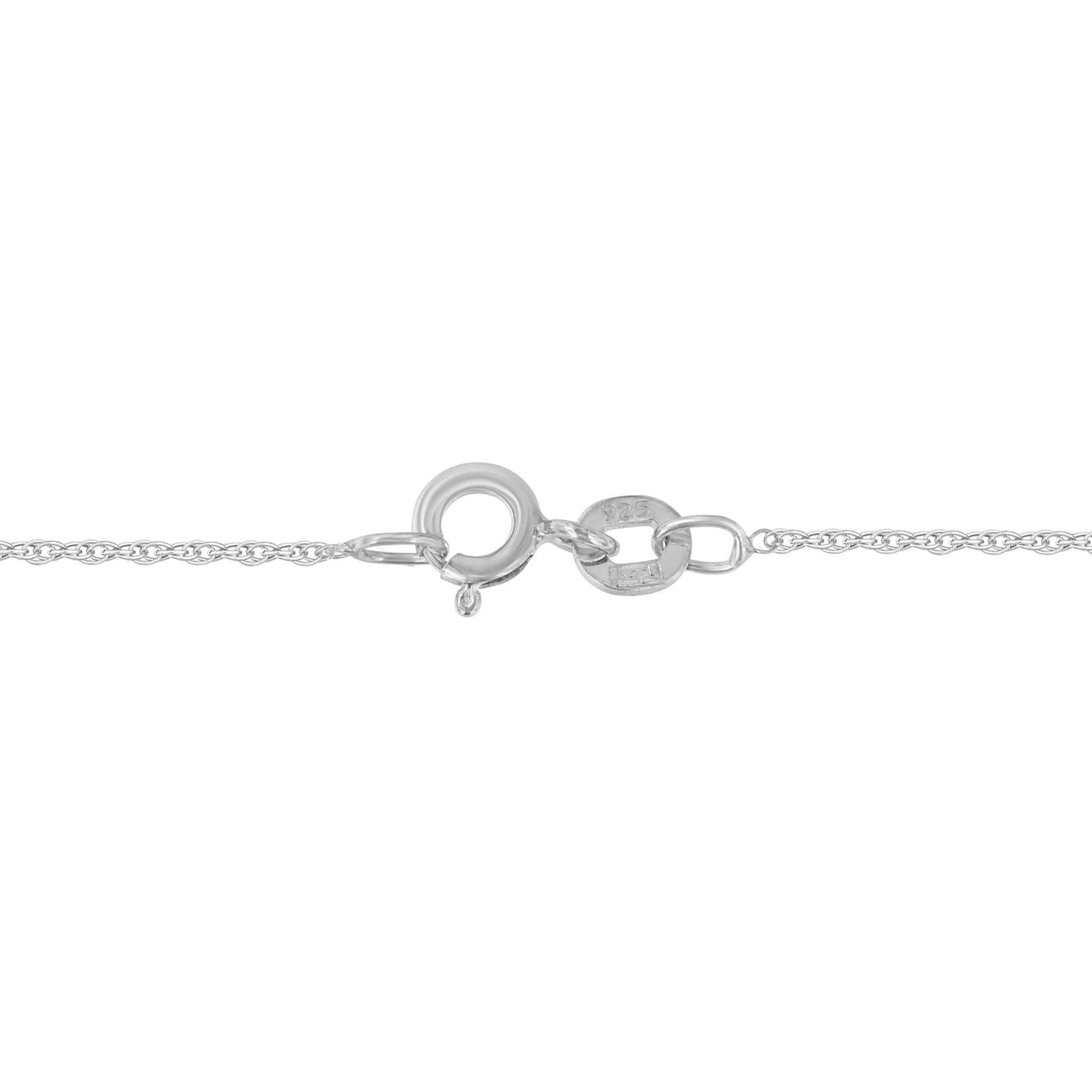 .925 Sterling Silver Diamond Accented Three Circle Frame 18" Pendant Necklace (I-J Color, I2-I3 Clarity)
