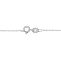 .925 Sterling Silver Diamond Accented Three Circle Frame 18