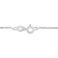 .925 Sterling Silver 1/10 Cttw Diamond Miracle-Set Open Heart 18