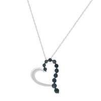 .925 Sterling Silver 1/10 Cttw Diamond Miracle-Set Open Heart 18