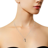 .925 Sterling Silver 1/10 Cttw Diamond Miracle-Set Open Heart 18