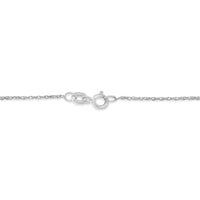 .925 Sterling Silver 1/20 Cttw Round Cut Diamond Heart Pendant Necklace (H-I Color, I2-I3 Clarity)