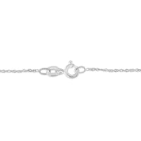 .925 Sterling Silver 1/25 cttw Round Cut Diamond Infinity and Square Accent Pendant Necklace (H-I, I2)