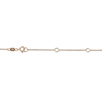 AGS Certified 10K Rose Gold 1/5 Cttw Bezel Set Round Diamond Solitaire 16-18