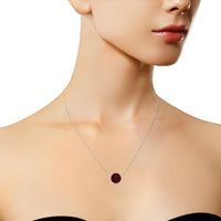.925 Sterling Silver Bezel Set 3.5mm Created Gemstone Solitaire 18