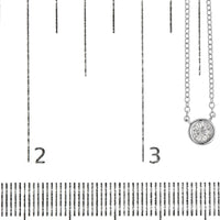 10K Gold Round Brilliant-Cut Diamond Modern Bezel-Set Solitaire 16