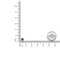 14K White Gold 1/3 Cttw Bezel Set Treated Pink Diamond Solitaire 18