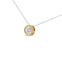 10K Yellow Gold 1/10 Cttw Bezel Solitaire Round-Cut Diamond 18
