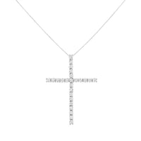 .925 Sterling Silver 3.0 Cttw Round Shape Diamond 1-1/2
