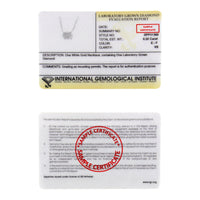 IGI Certified 14k White Gold 1/2 cttw Lab Grown Oval Shape Solitaire Diamond East West 18
