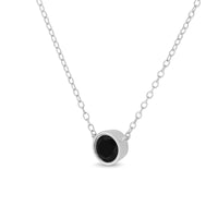 .925 Sterling Silver Treated Color Diamond Bezel Solitaire 18