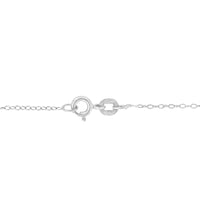 .925 Sterling Silver Diamond Accent Cross Ribbon 18